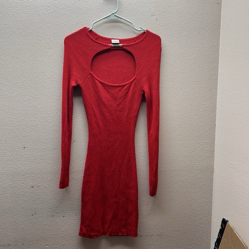 Abercrombie & Fitch Red Long Sleeve Dress